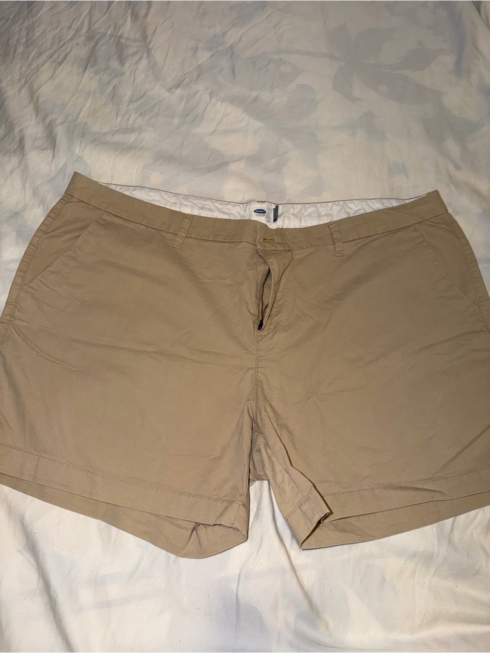 Old Navy Tan Chino Stretch Bermuda Shorts